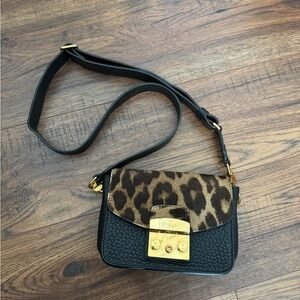 MOVING SALE! Furla Mini Metropolis Leopard Print Bag
